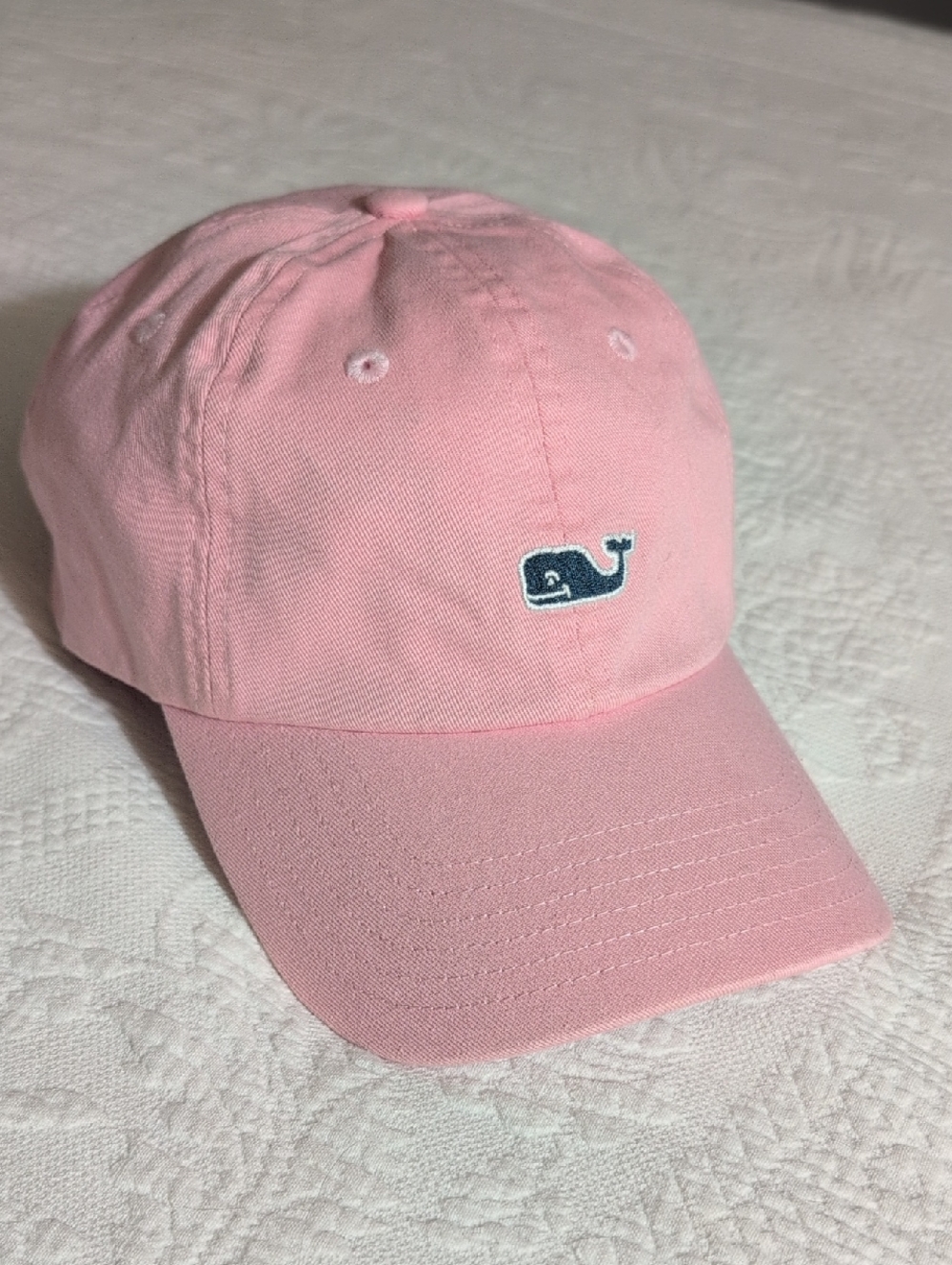Vineyard Vines Pastel Pink Classic Whale Baseball Hat